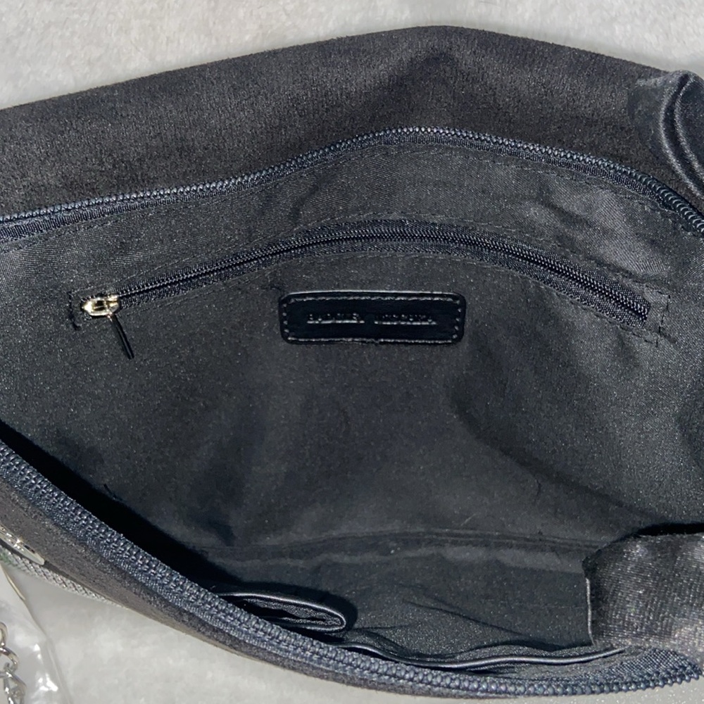 Bradley Mishka Black and Silver Clutch NWT - Picture 7 of 11